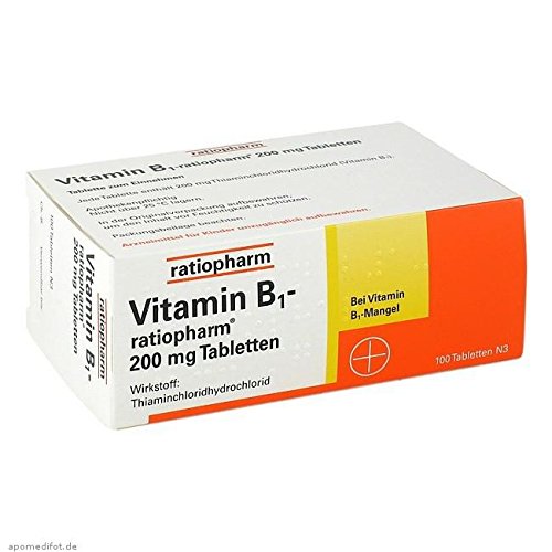 Vitamin B1 ratiopharm 200 mg Tabletten, 100 St - 1
